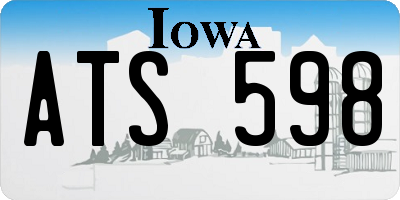 IA license plate ATS598