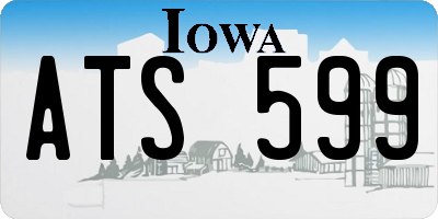 IA license plate ATS599
