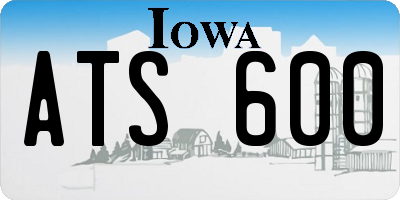 IA license plate ATS600