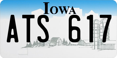 IA license plate ATS617