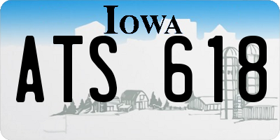 IA license plate ATS618