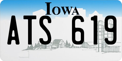 IA license plate ATS619