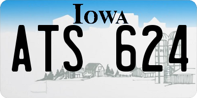 IA license plate ATS624