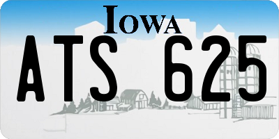 IA license plate ATS625