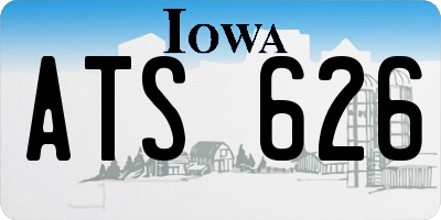 IA license plate ATS626