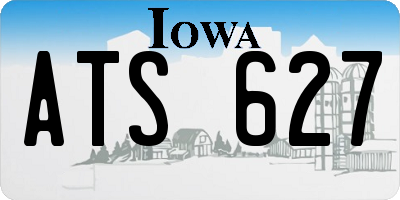 IA license plate ATS627