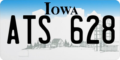 IA license plate ATS628