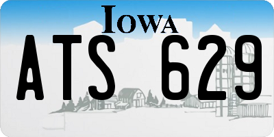 IA license plate ATS629