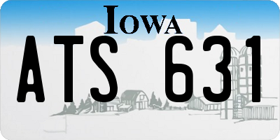 IA license plate ATS631