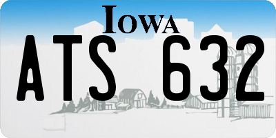 IA license plate ATS632