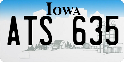 IA license plate ATS635