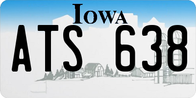 IA license plate ATS638