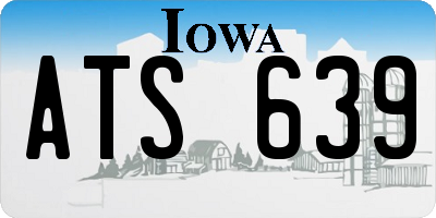IA license plate ATS639
