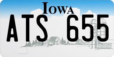 IA license plate ATS655