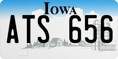 IA license plate ATS656