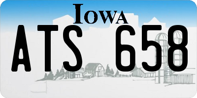 IA license plate ATS658