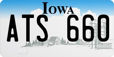 IA license plate ATS660