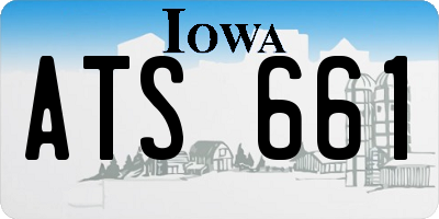 IA license plate ATS661