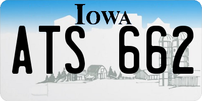 IA license plate ATS662
