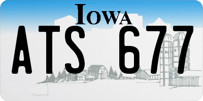 IA license plate ATS677