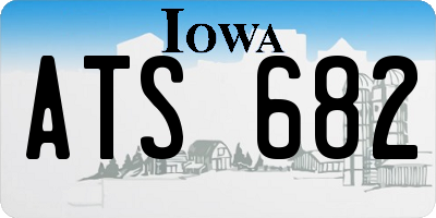 IA license plate ATS682