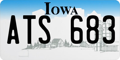 IA license plate ATS683