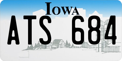 IA license plate ATS684