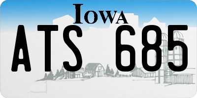 IA license plate ATS685
