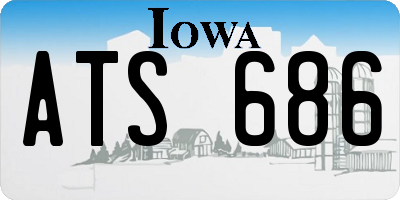 IA license plate ATS686