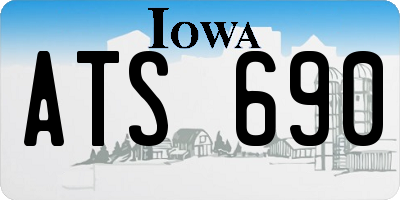 IA license plate ATS690