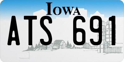 IA license plate ATS691