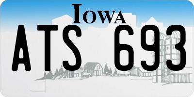 IA license plate ATS693