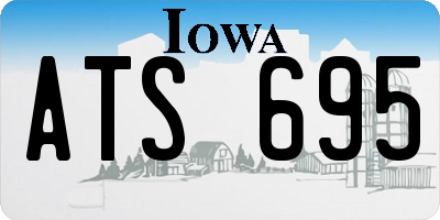 IA license plate ATS695