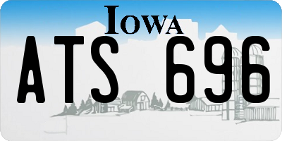 IA license plate ATS696