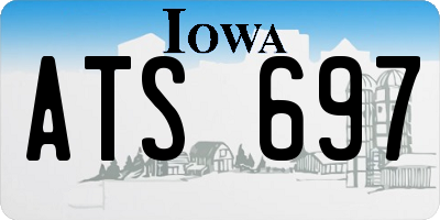 IA license plate ATS697