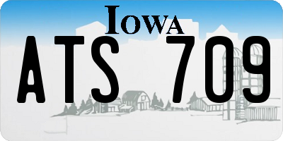 IA license plate ATS709