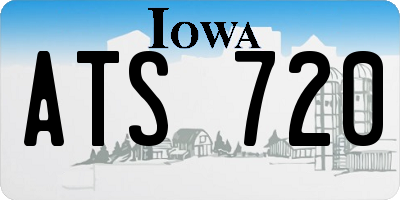 IA license plate ATS720