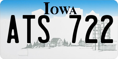 IA license plate ATS722