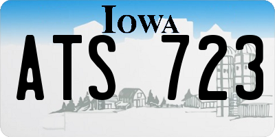 IA license plate ATS723