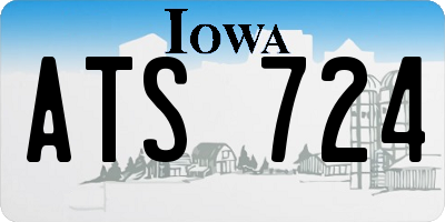 IA license plate ATS724