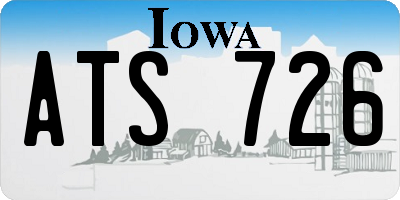 IA license plate ATS726