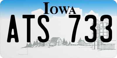 IA license plate ATS733