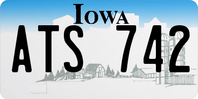 IA license plate ATS742