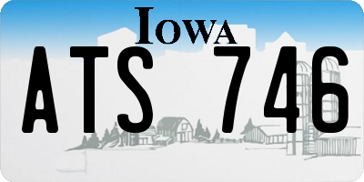 IA license plate ATS746