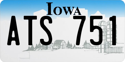 IA license plate ATS751