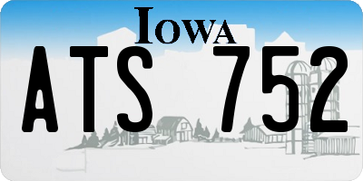 IA license plate ATS752