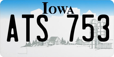 IA license plate ATS753