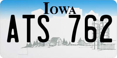 IA license plate ATS762