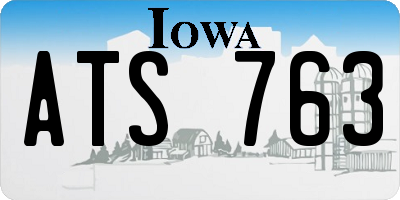 IA license plate ATS763