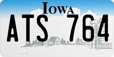 IA license plate ATS764